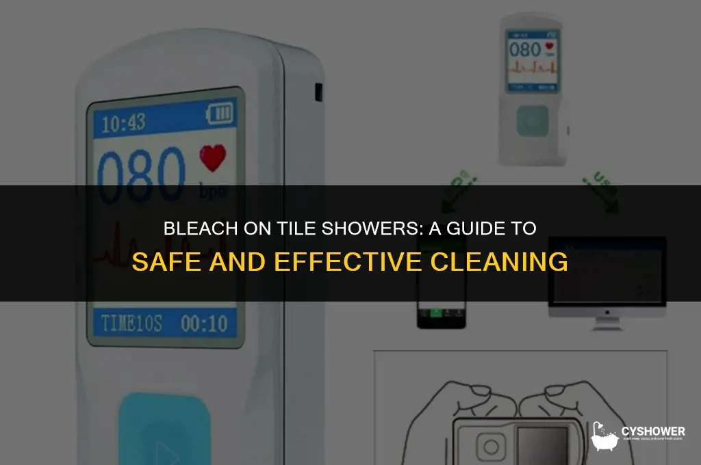can i use straight bleach on tile shower