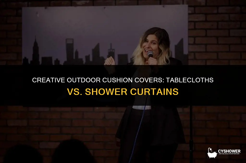 can i use tablecloths or shower curtains for outdoor cusions