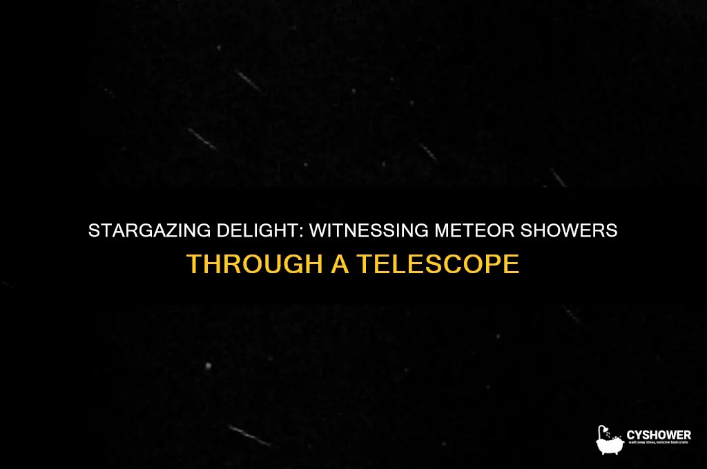 can i use telescope to see meteor shower