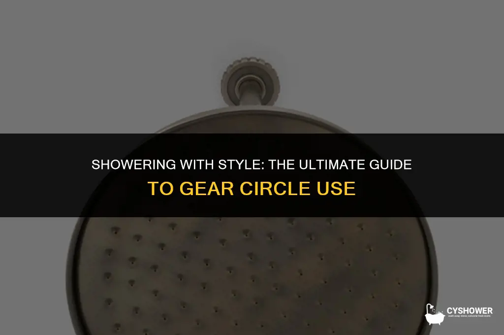 can i use the gear circle in the shower