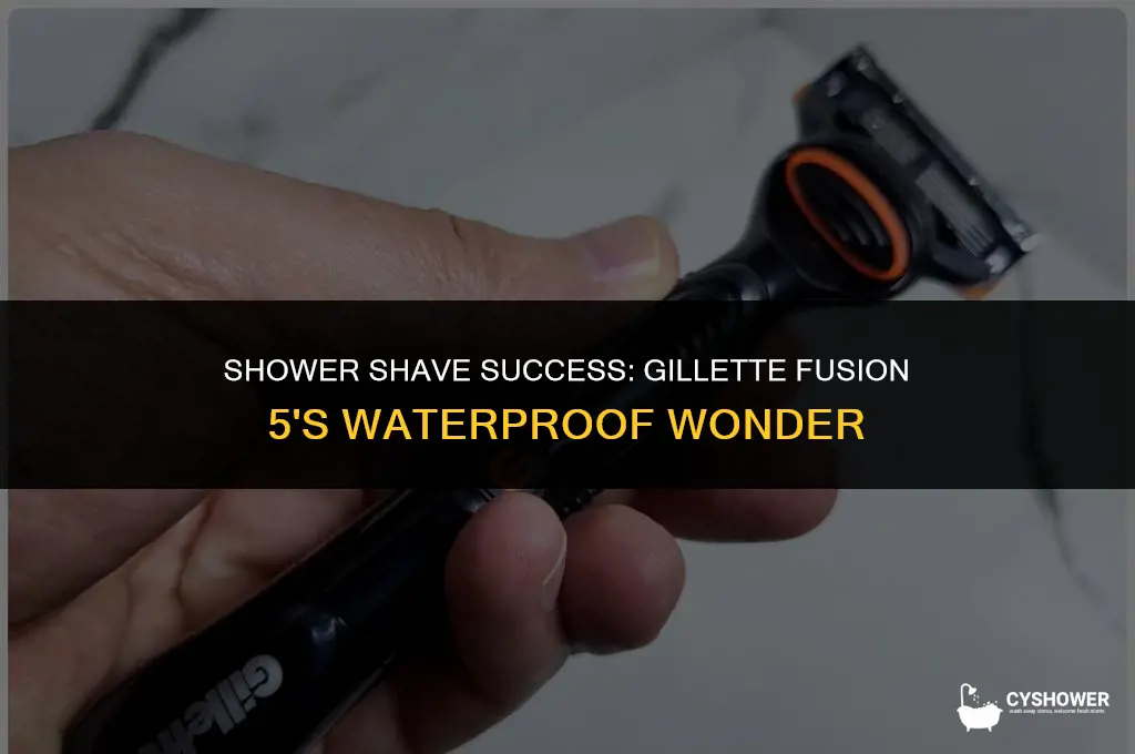 can i use the gillette fusion 5 in the shower