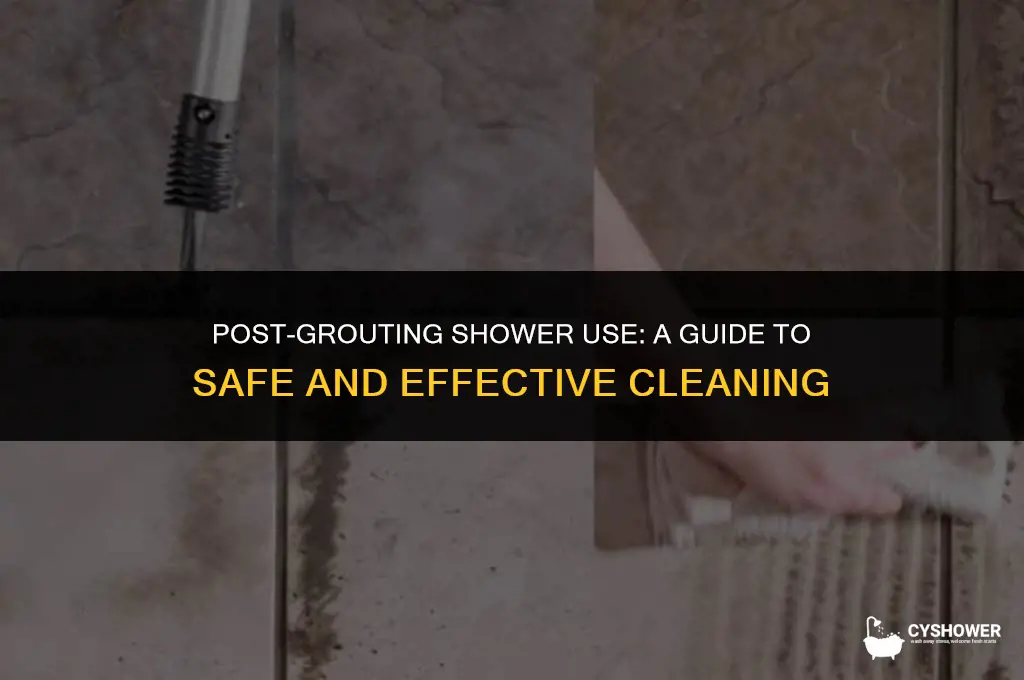 can i use the shower day after grouting