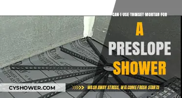 Thinset Mortar for Preslope Showers: A Comprehensive Guide