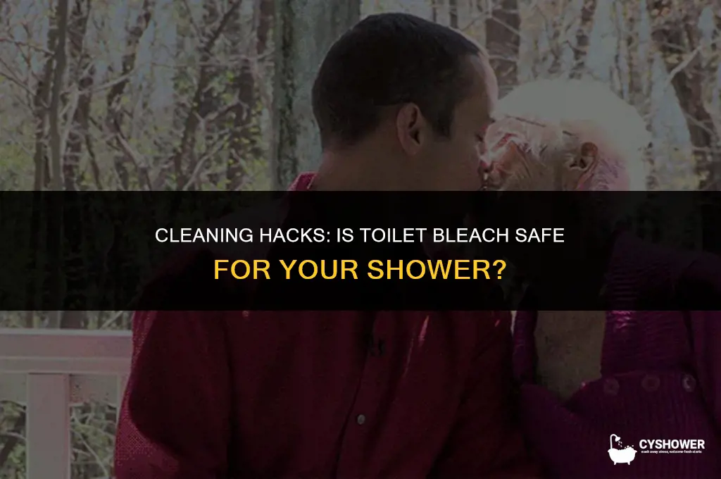 can i use toilet bleach on the shower