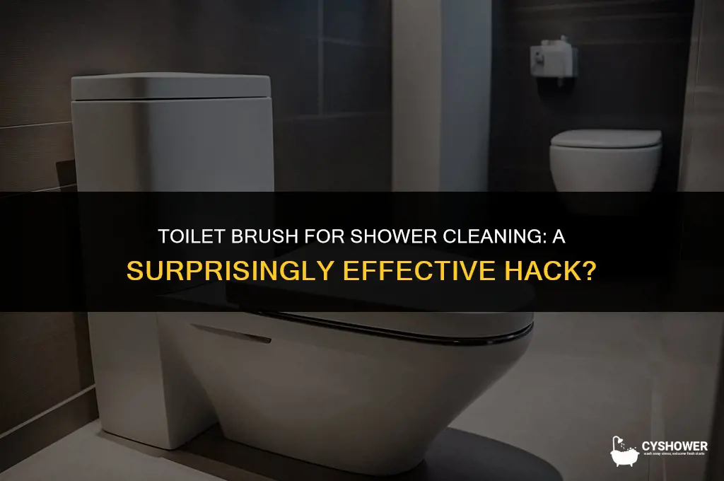 can i use toilet brush to clean shower