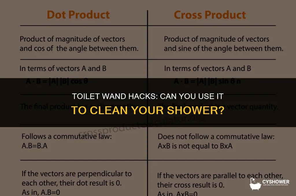 can i use toilet wand to clean shower