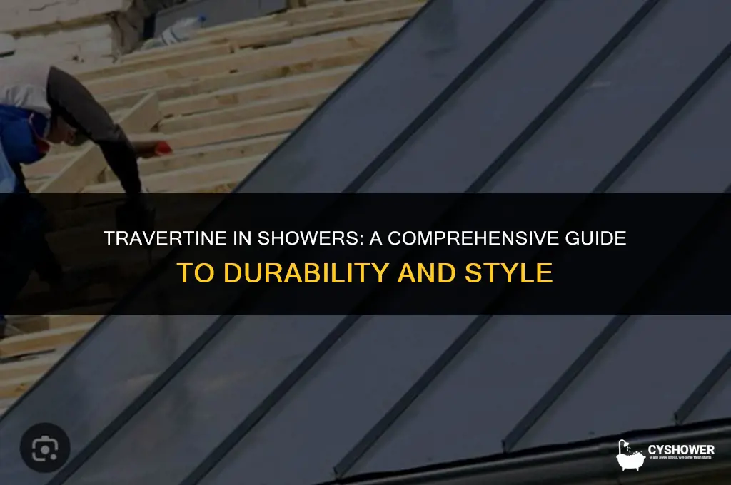 can i use travertine in a shower