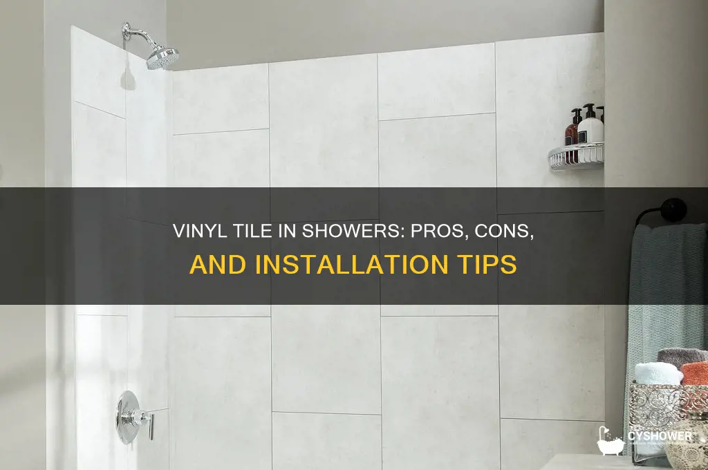 can i use vinyl tile in a shower