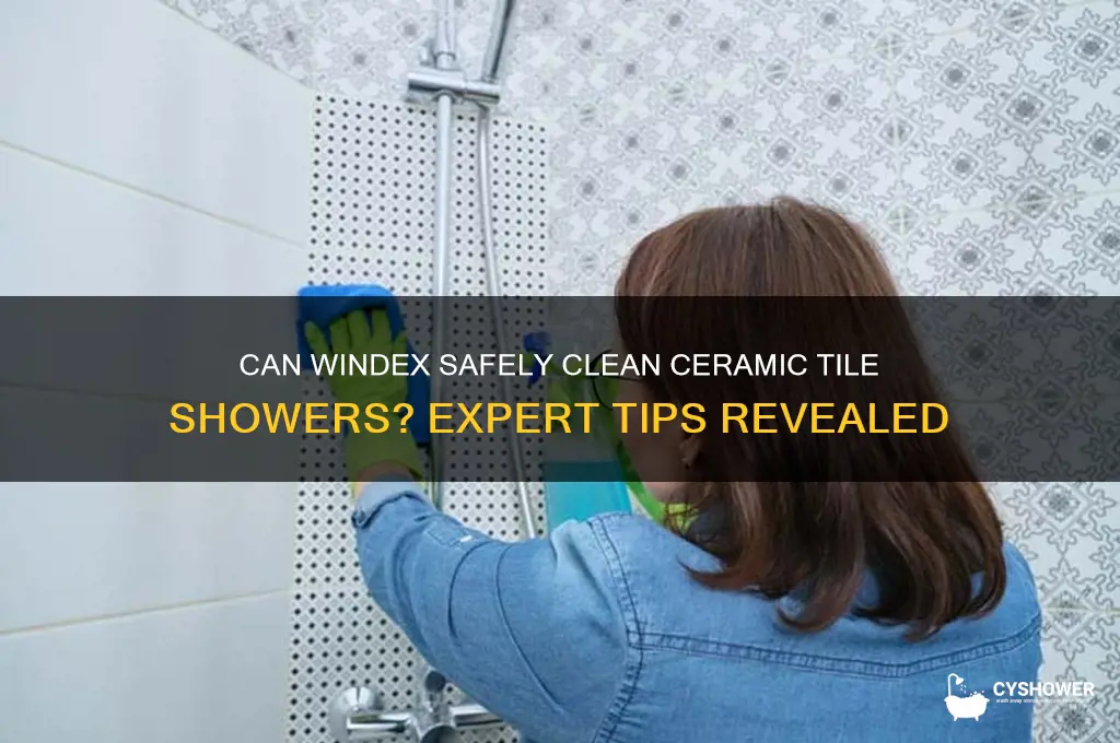can i use windex on ceramic tile shower
