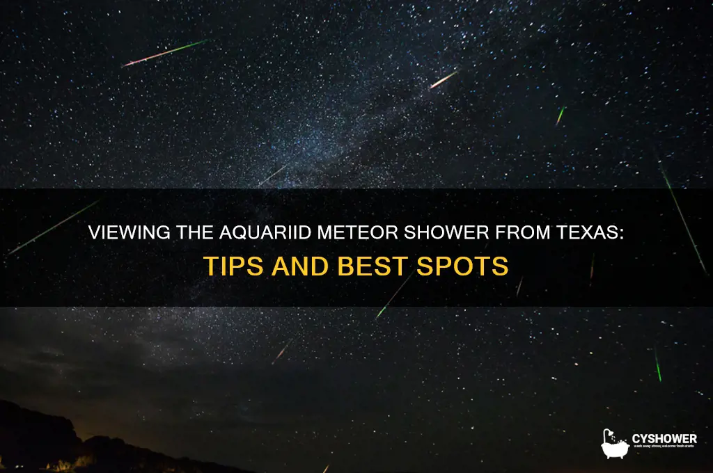 can i veiw the aquariad meteor shower from texas