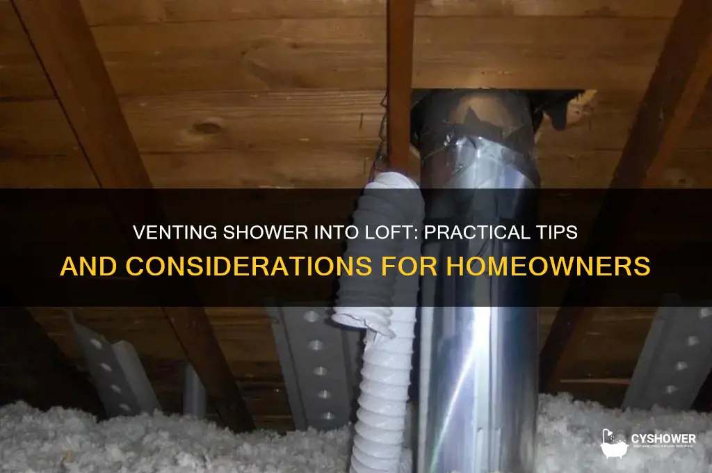 can i vent shower into loft