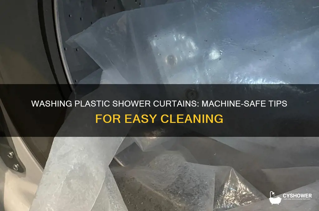 can i wash a plastic shower curtain in the washer
