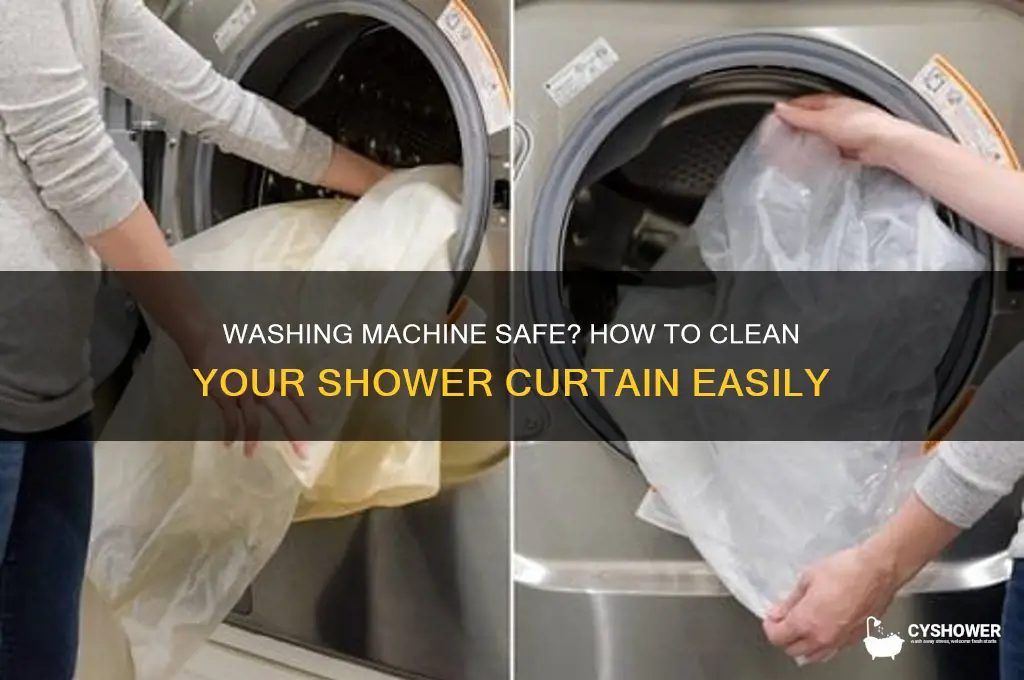 can i wash a shower curtain in the washing machine