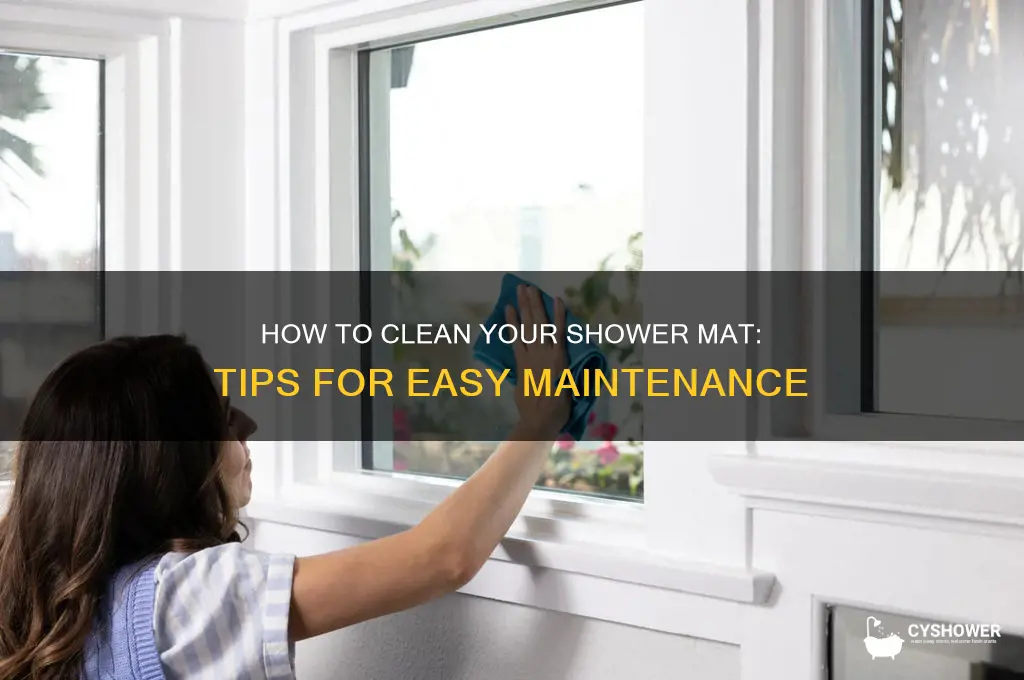 can i wash a shower mat