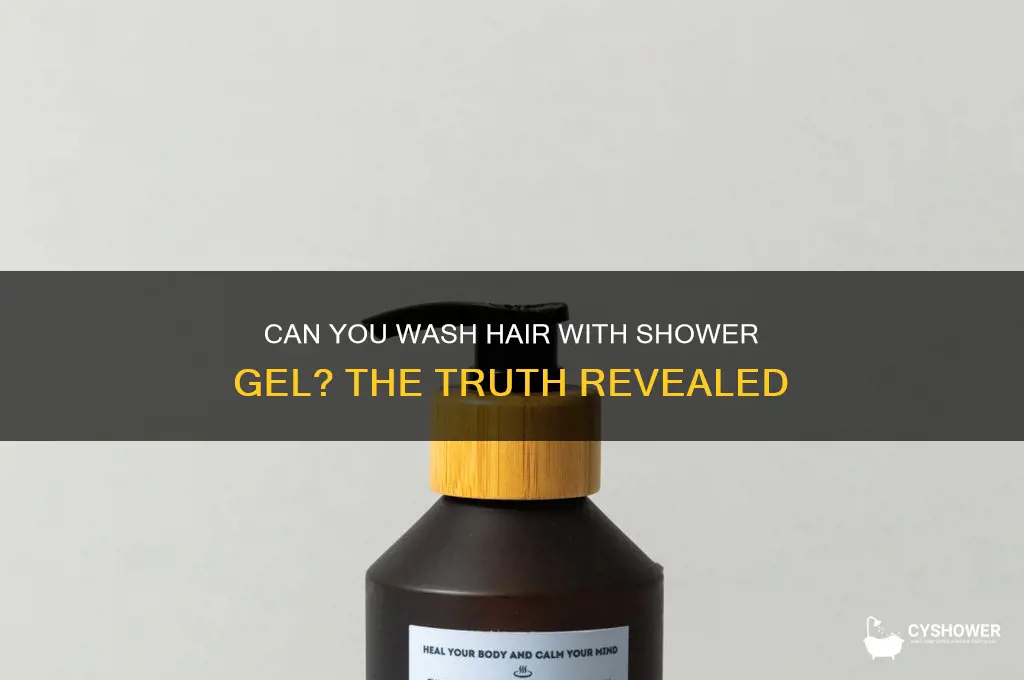 can i wash hair with shower gel