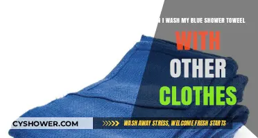Washing Your Blue Shower Towel: Safe to Mix with Clothes?