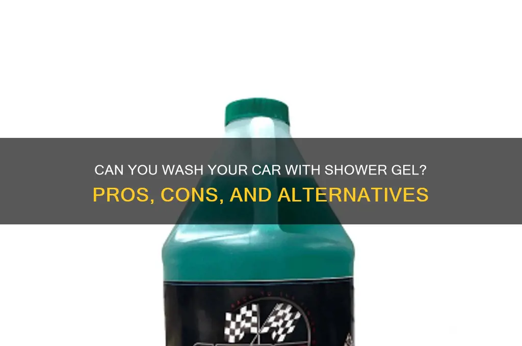 can i wash my car with shower gel