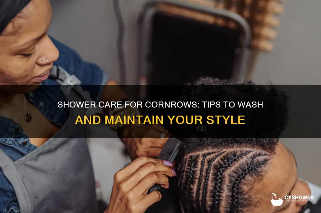 can i wash my cornrows in the shower