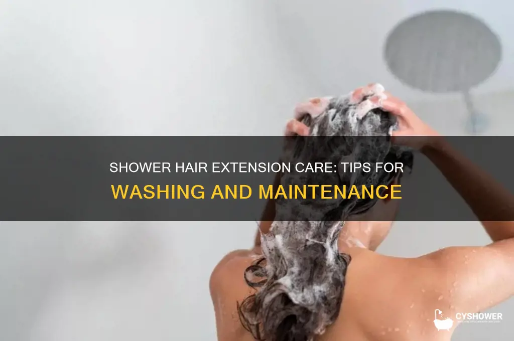 can i wash my hair extensions in the shower