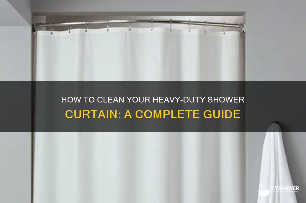 can i wash my heavy duty shower curtain