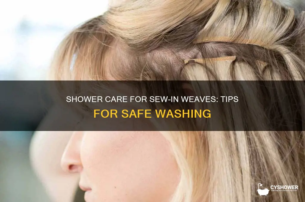 can i wash my sew in weave in the shower