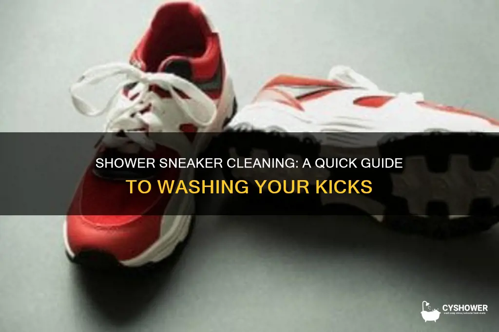 can i wash my sneakers in the shower