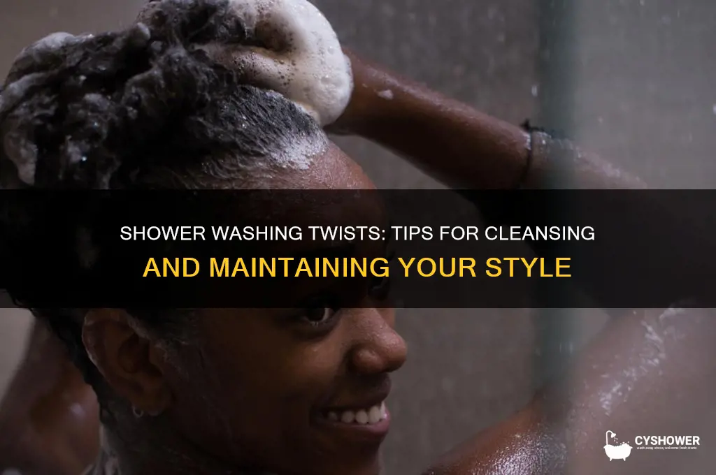 can i wash my twists in the shower