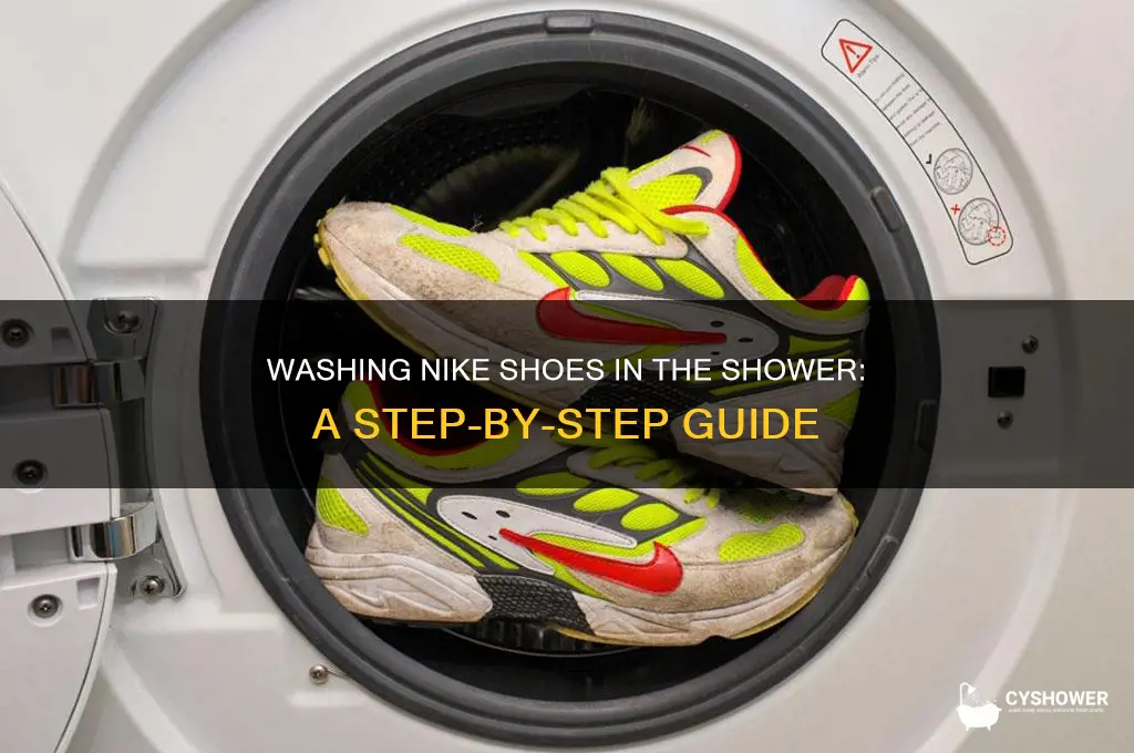 can i wash ny nike shoes in the shower
