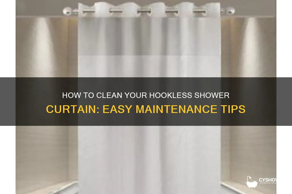 can i wash the hookless shower curtain