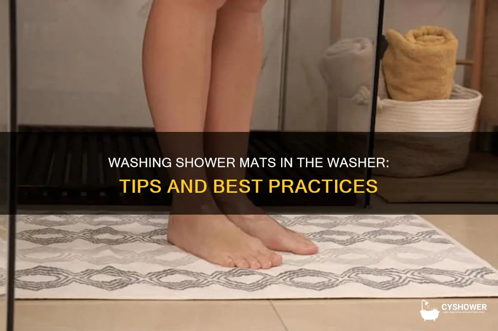 can i wash those shower mats in the washer