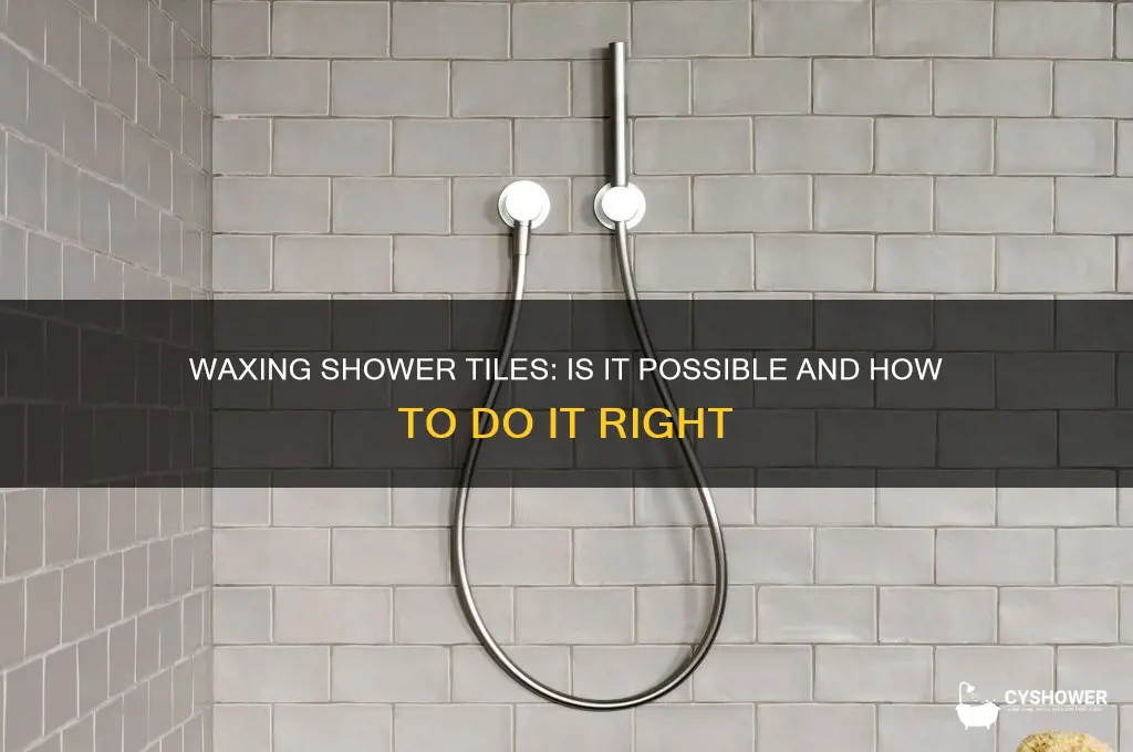 can i wax tile in a shower