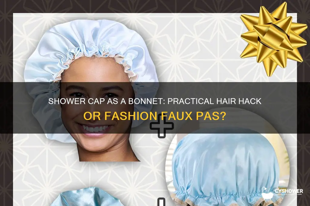 can i wear a shower cap as a bonnet