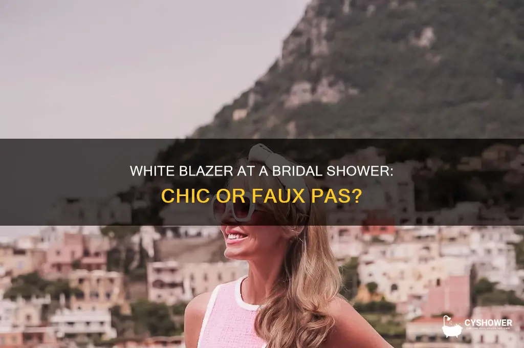 can i wear a white blazer to a bridal shower