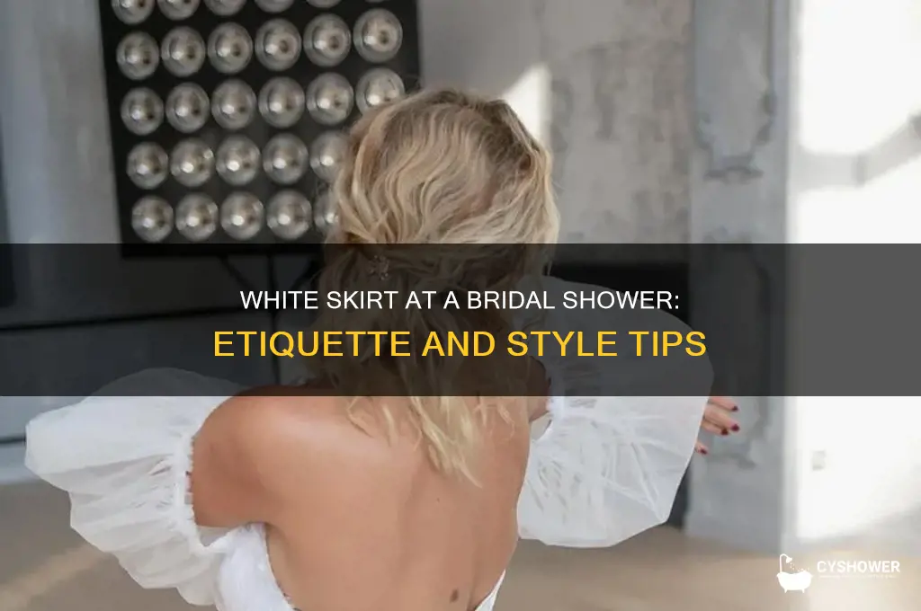 can i wear a white skirt to a bridal shower