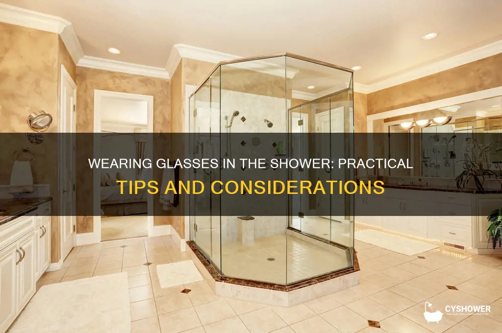 can i wear glasses in the shower