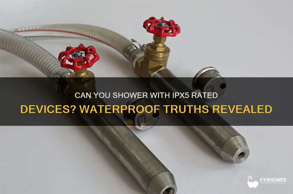 can i wear ipx5 in a shower