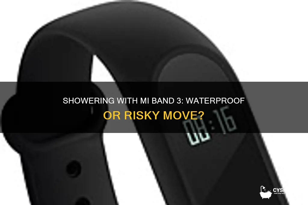 can i wear mi band 3 to shower