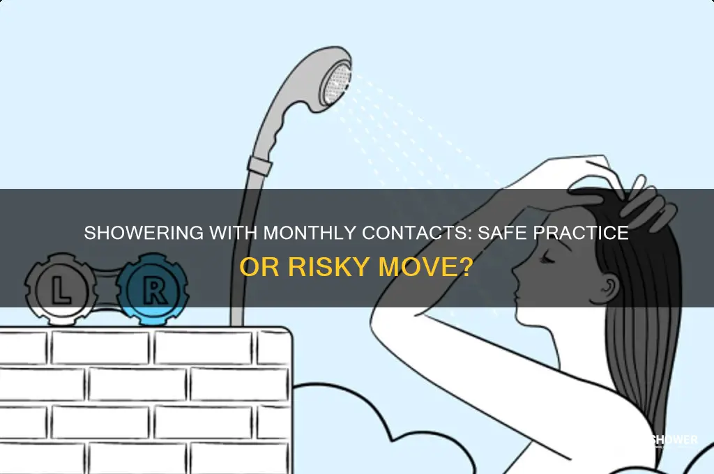 can i wear monthly contacts in the shower
