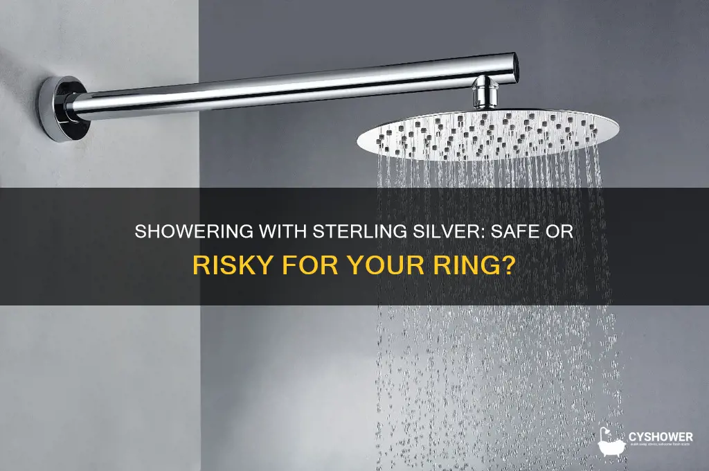 can i wear my sterling silver ring in the shower