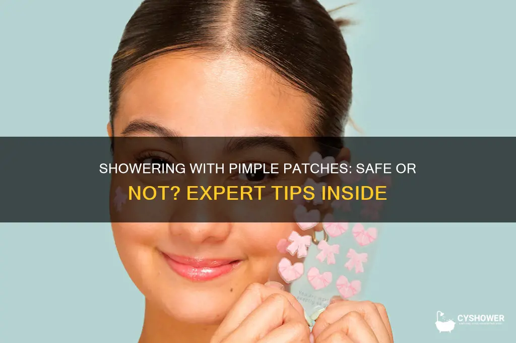 can i wear pimple patch in shower