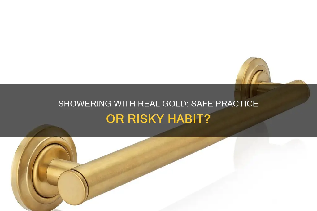 can i wear real gold in the shower