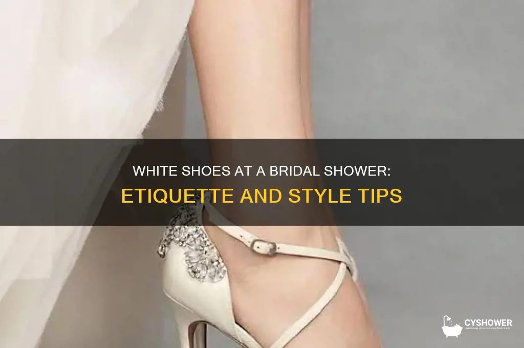 can i wear white shoes to a bridal shower