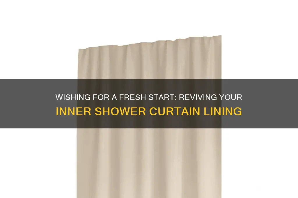 can i wish my inner shower cutain lining