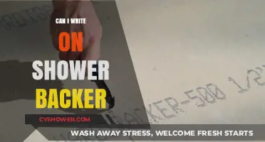 Can You Write on Shower Backer? Creative Uses and Tips