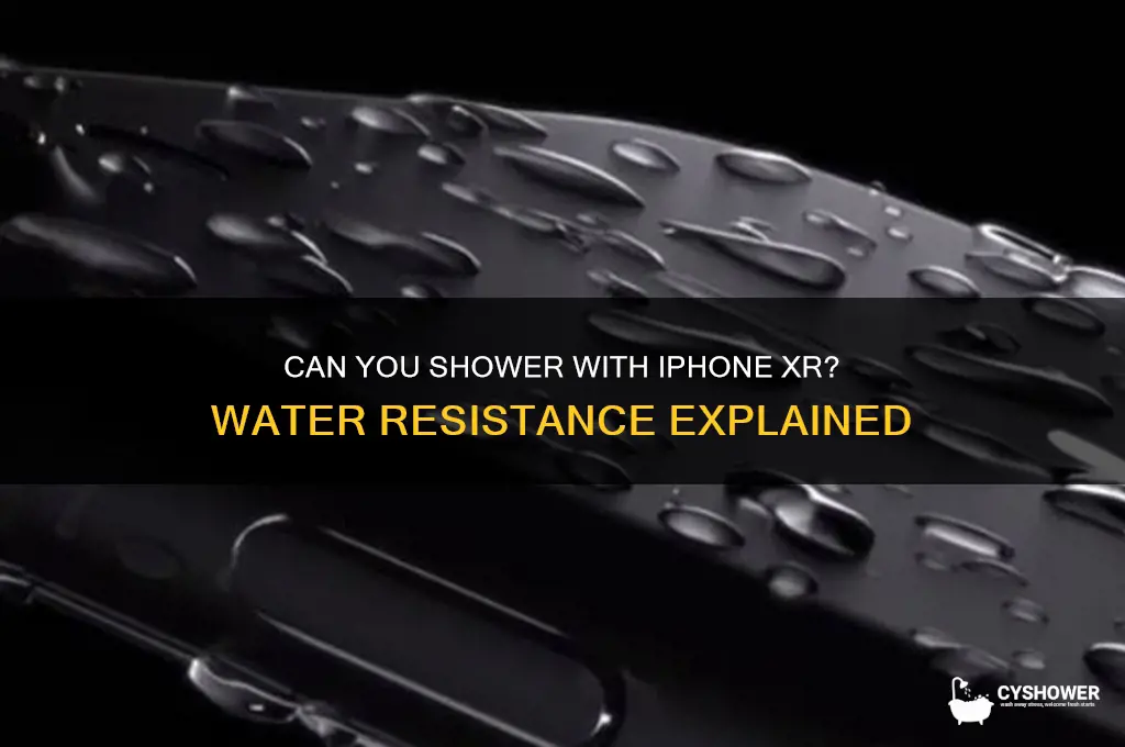 can is shower with iphone xr