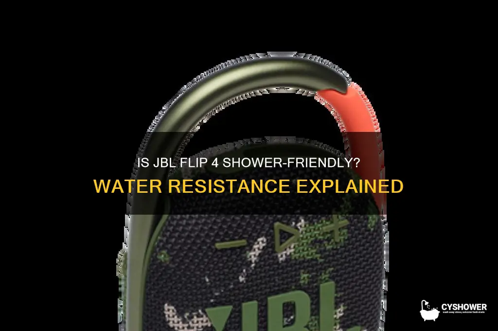 can jbl flip 4 go in shower