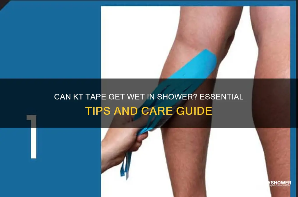 can kt tape get wet in shower