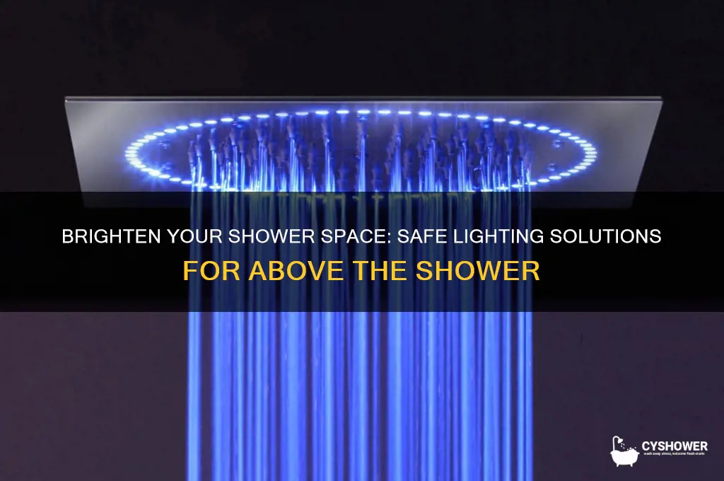can light for above shower