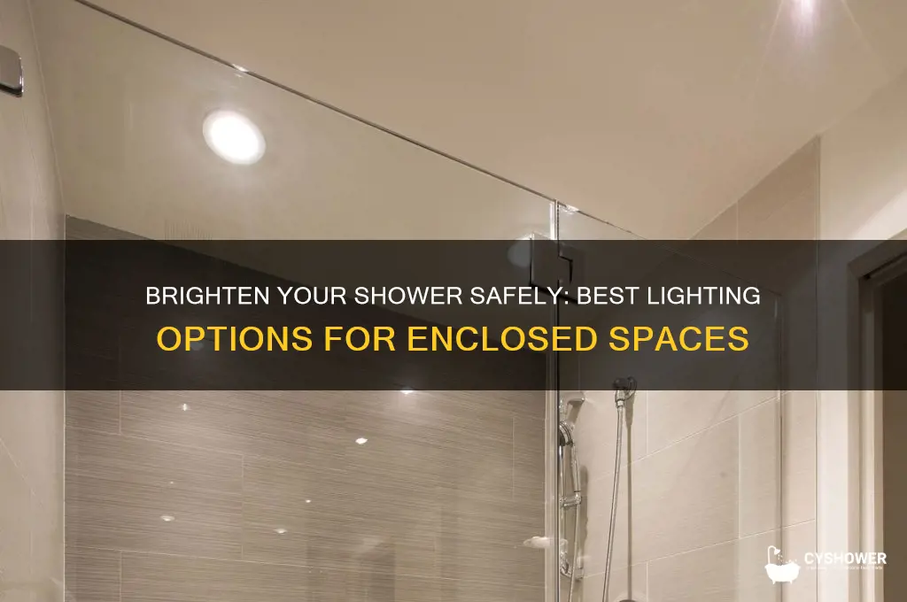 can light for enclosed shower