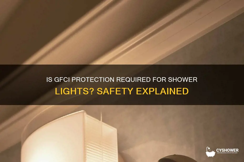 can light over shower need to be gfci protected